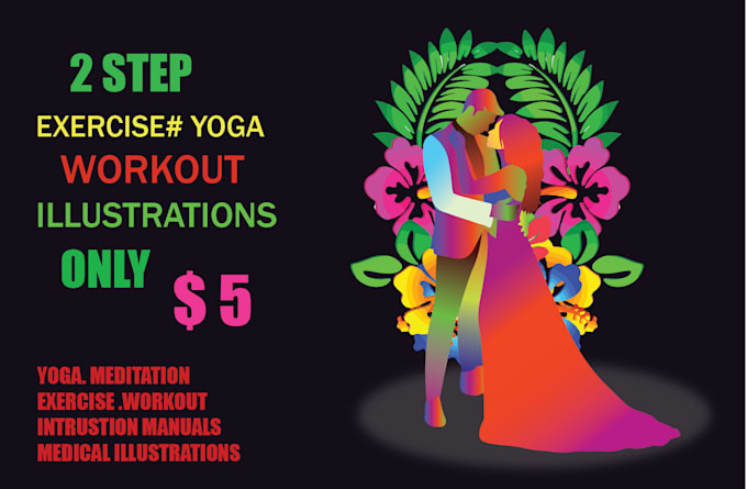 draw exercise, medical, workout ,yoga,   vector line art