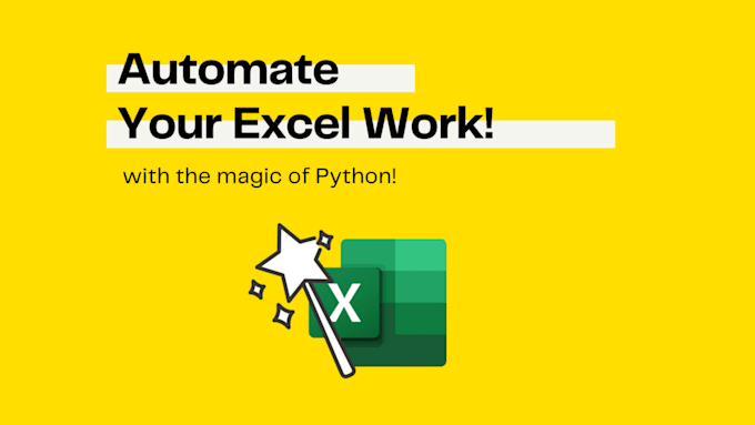 do advanced excel automation or data processing using formulae or python