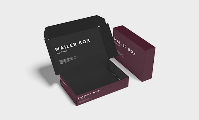 do 3d mailer box and box mockups