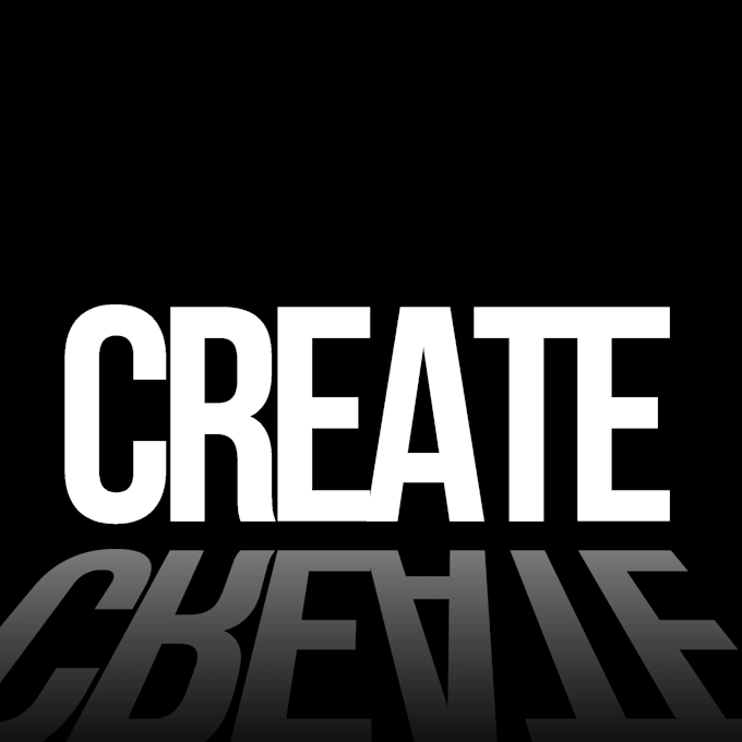 a creative typography design for anything you want