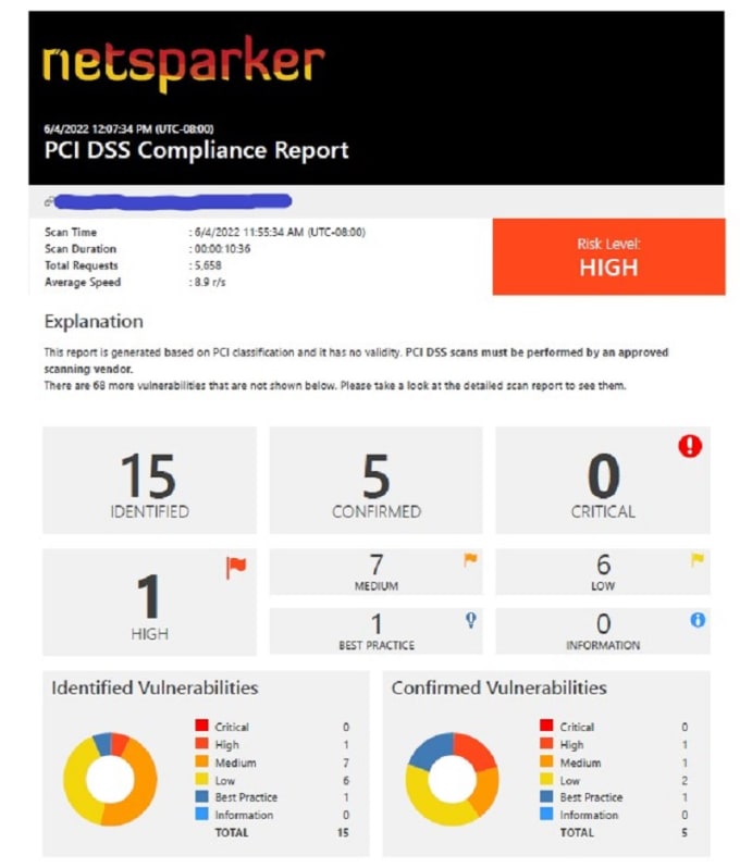 provide website vulnerability assessment and security scan