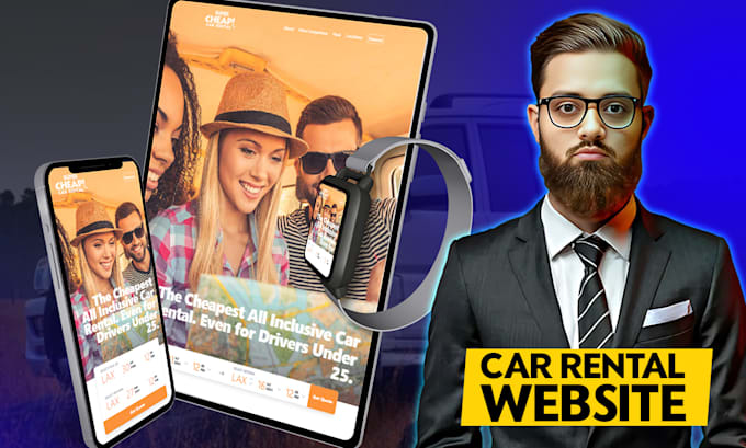 design redesign responsive wordpress car rental home care portfolio blog website