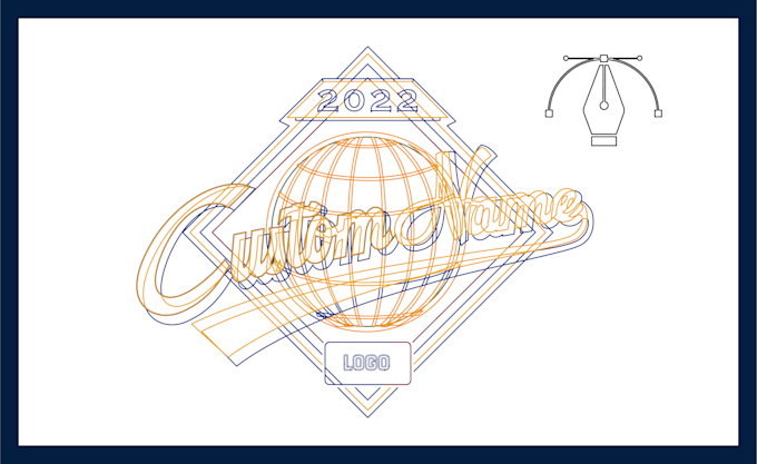 make your professional custom logo with world series