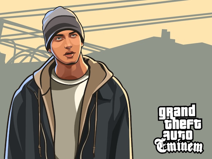 make your photo into gta style cartoon vector potrait
