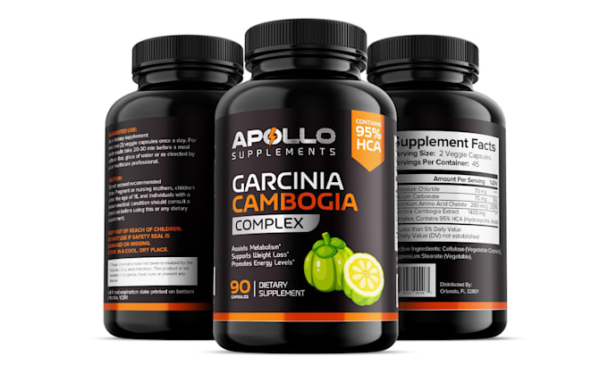 design creative and minimal supplement label