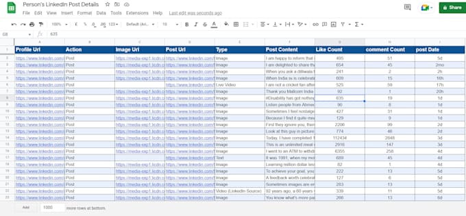 do linkedin scrapping with all required details