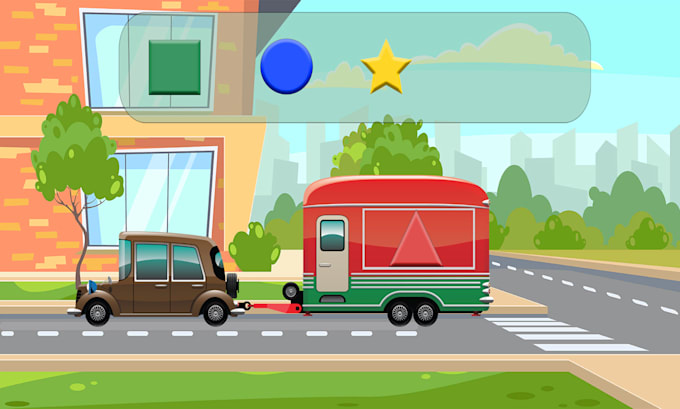 2d educational learning shapes unity game for kids