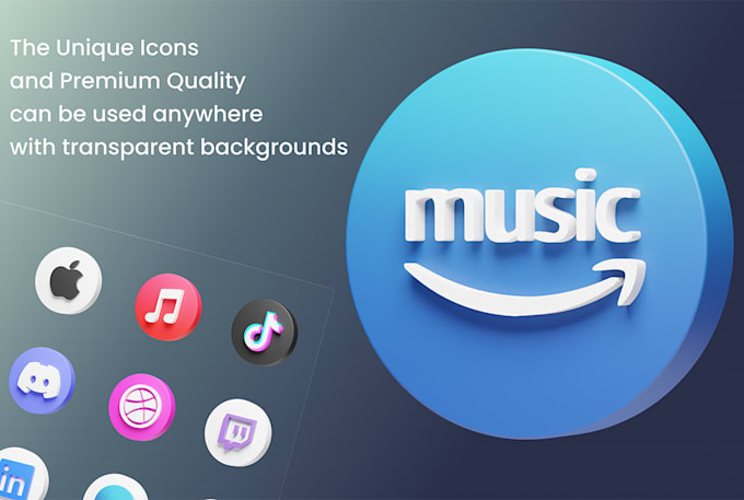 create modern 3d custom app icon