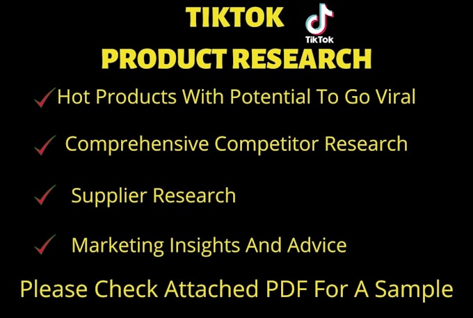 do winning  product research for shopify tiktok dropshipping