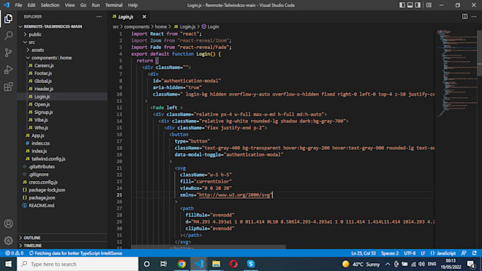 Convert your figma in react js, next js with material ui, tailwind css ...