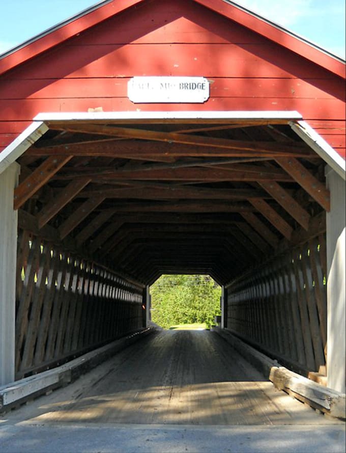 take a picture in Bennington, Vermont