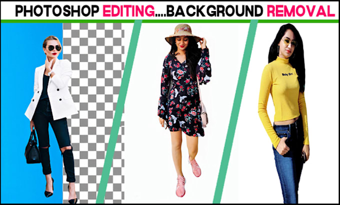 do photo background removal, products photo editing,