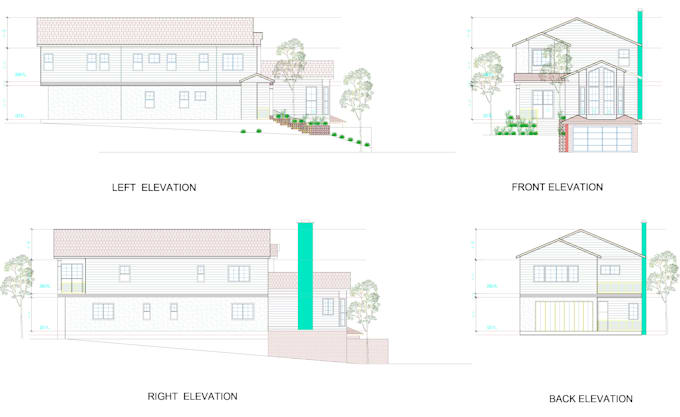 draft  any architectural sketches