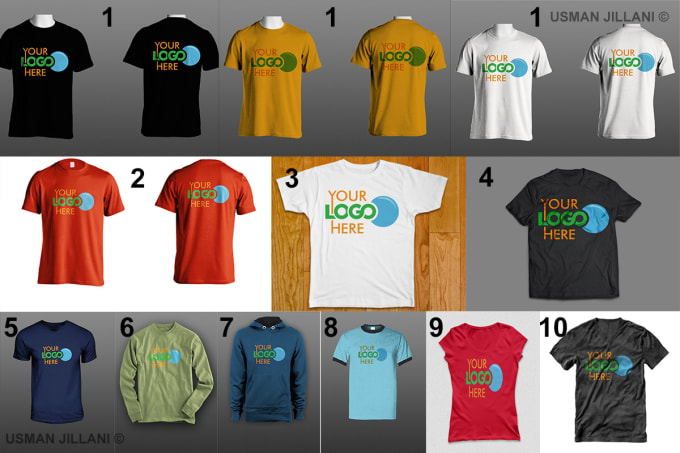 Create 6 tshirt mockup by Usmanjillani | Fiverr