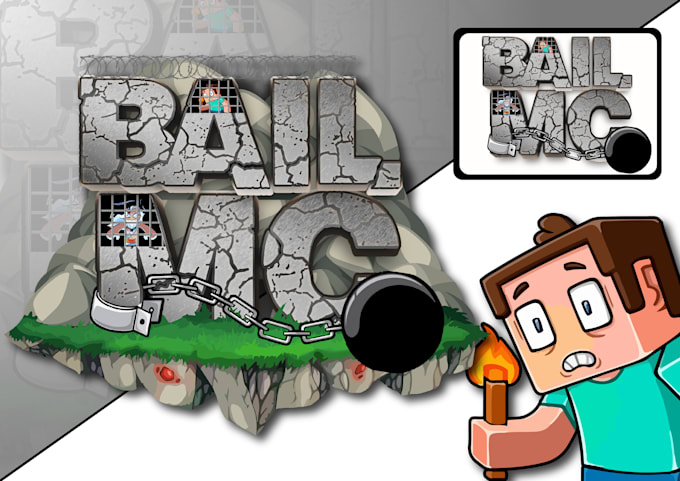 create your gaming logo for minecraft server and icon