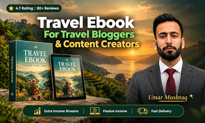 be your travel ebook ghostwriter, ebook writer, and book designer