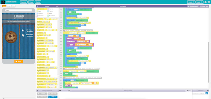Write javascript for code org by Judehoogterp | Fiverr