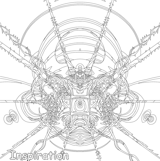 personalized fractal coloring book with your Name or message