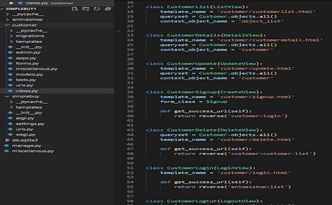 Write your python scripts and make your web app using django by ...
