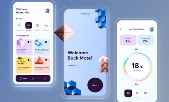 make UI UX design for mobile app android or ios on figma