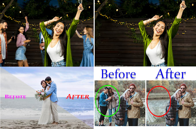 do add or remove people, objects, and remove background in photoshop