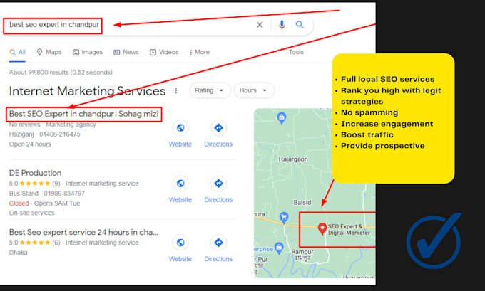 optimize google my business page for local SEO gmb ranking