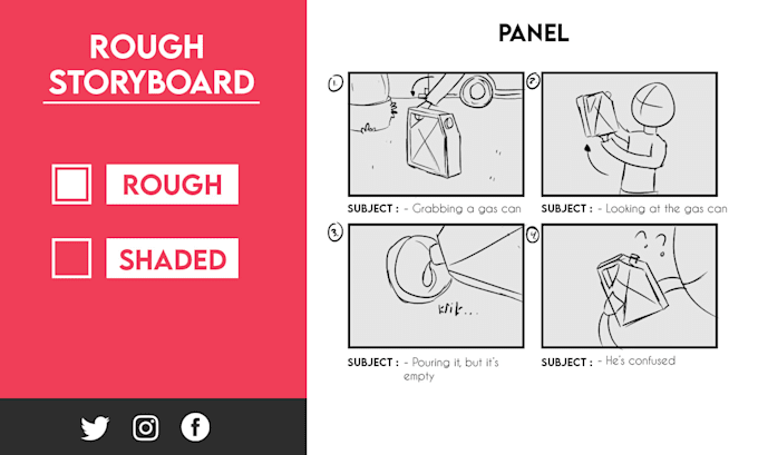 make a perfect storyboard for your story