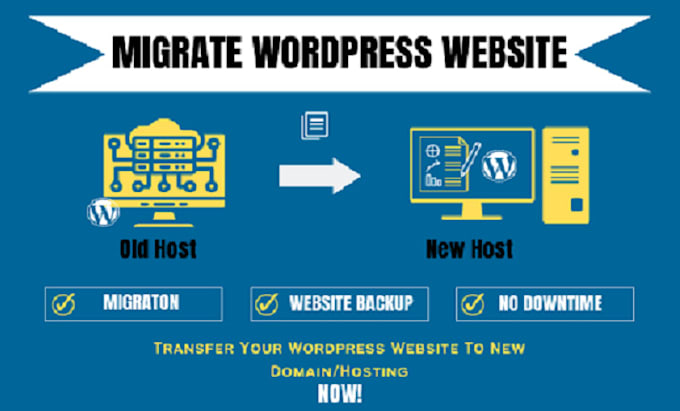 migrate wordpress website ,transfer wordpress website