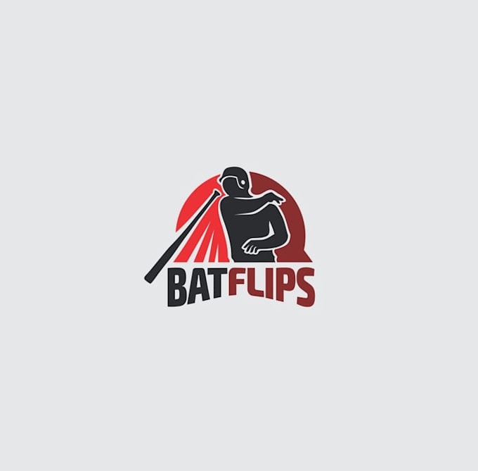 design bat flips logo in 1 day