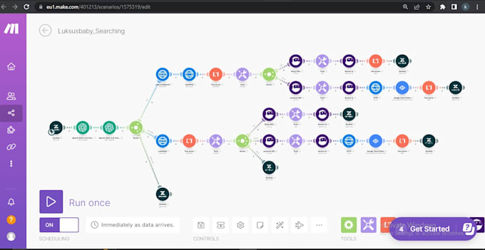 build integromat or make com automations and integrations