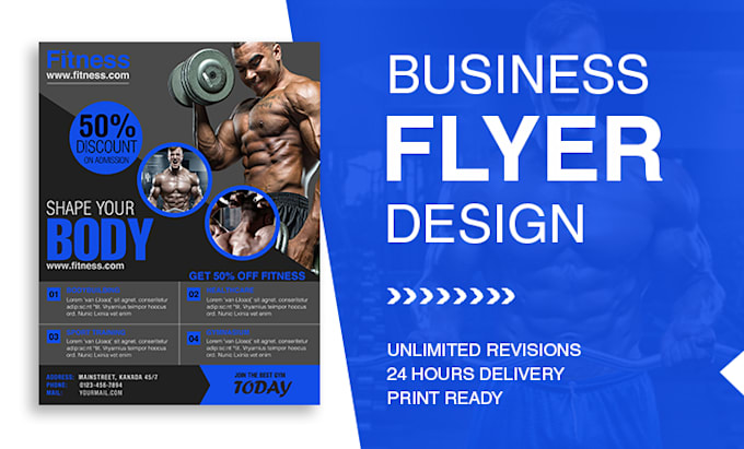 design clean professional flyers and brochures