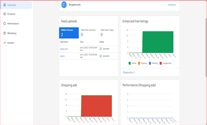 setup and fix google merchant center for shopping ads