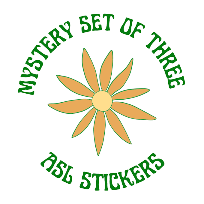 create custom american sign language stickers