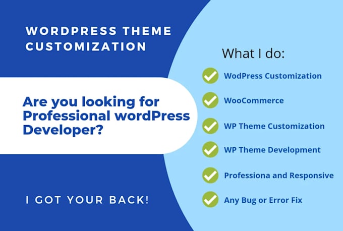 customize your wordpress site