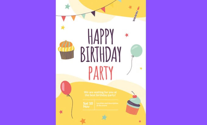 create classy birthday invitation flyers using canva