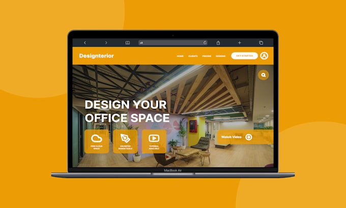 create eye catching unique UI UX designs for website, landing page