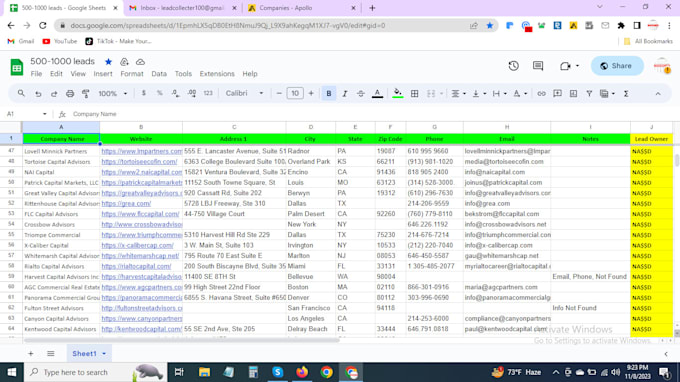 provide active b2b leads, and find your targeted contact list