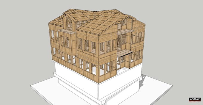 make the structural design of wooden house