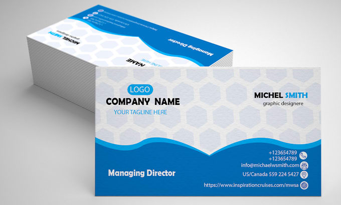 create business card design for you
