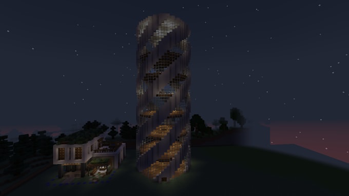 build a modern minecraft building