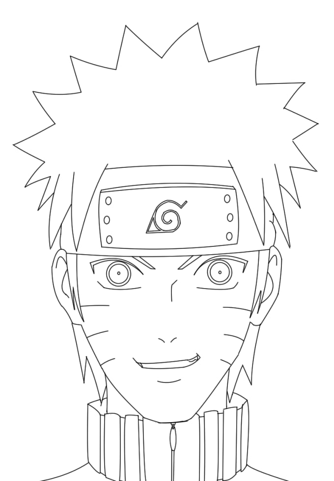 Draw or trace anime character illustration to vector lineart by