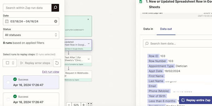 develop zapier automation and api integration