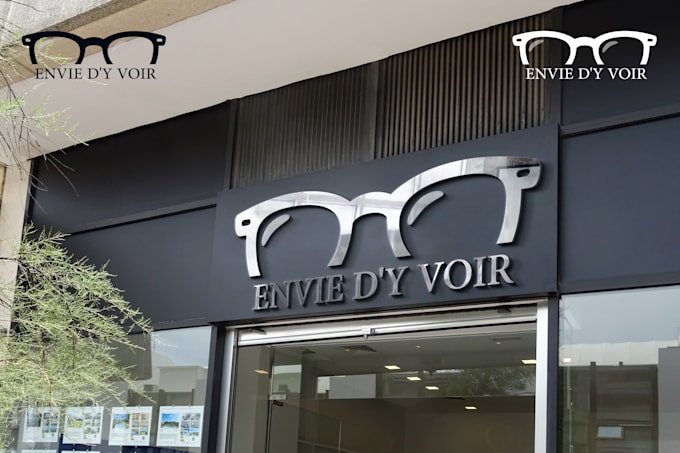 do professional optical, ophthalmology and optician logo