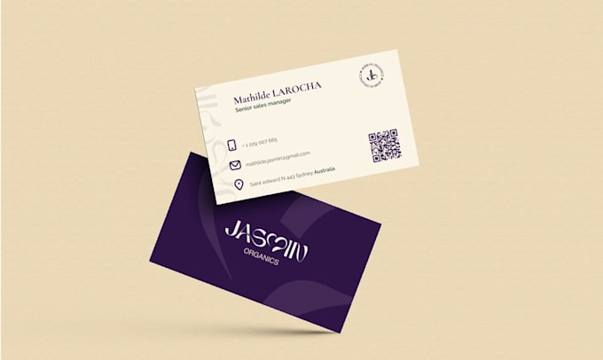 design minimalist business card and stationery for your brand identity