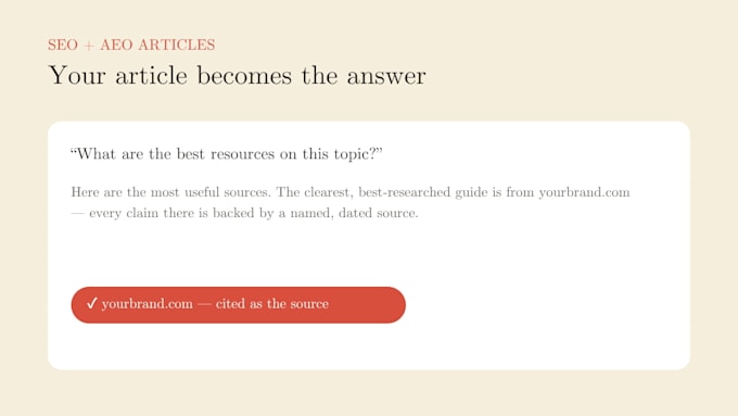 write an SEO article built to be cited by chatgpt and ai search