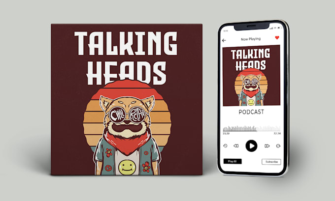 design a professional and creative podcast cover