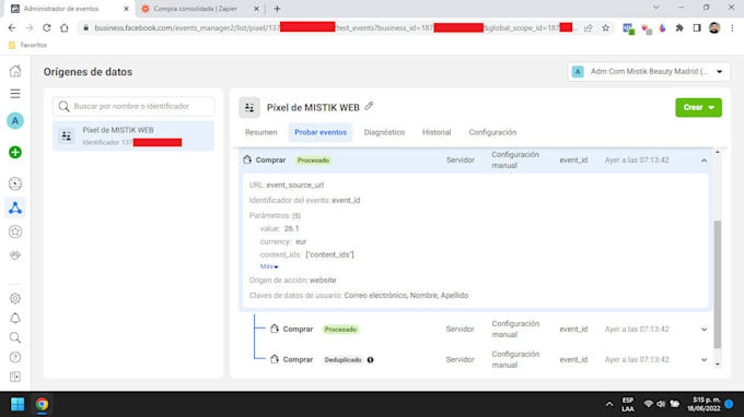 or setup facebook pixel, ios 17 update conversions API, google analytics events