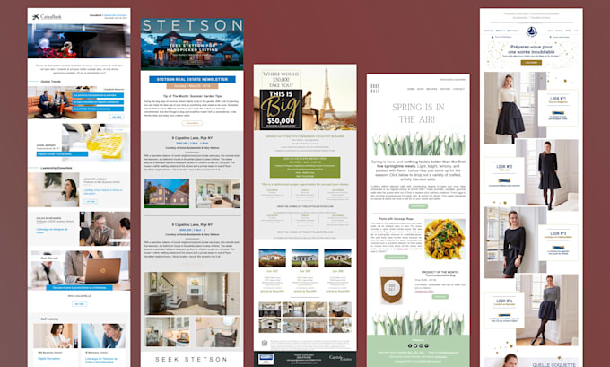 mailchimp email template design and mailchimp newsletter design