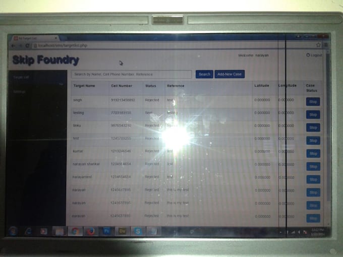 make a device responsive web application, web services