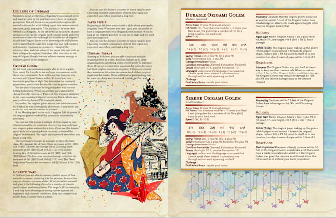 create balanced homebrew dnd 5e content for you